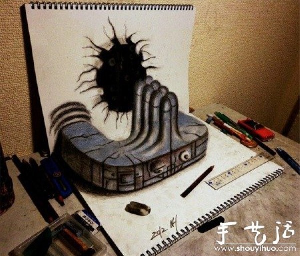 Nagai Hideyukis 3D paintings