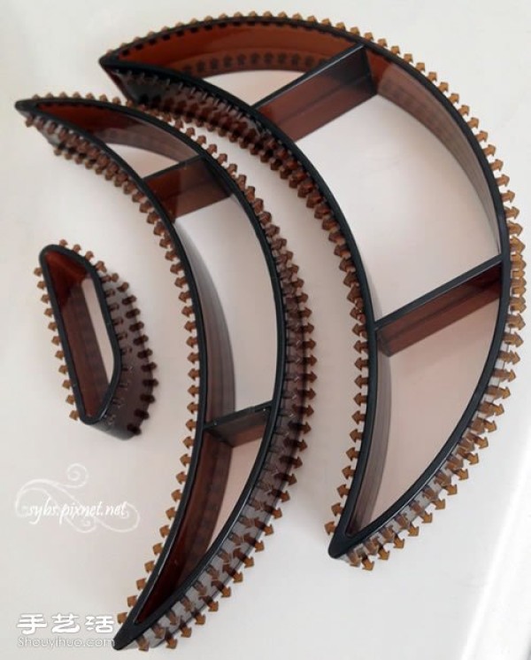 Moon-shaped curved comb/square silk scarf DIY different hairstyles