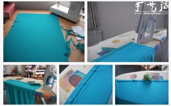 Tutorial on how to make a T-shirt into an apron by hand