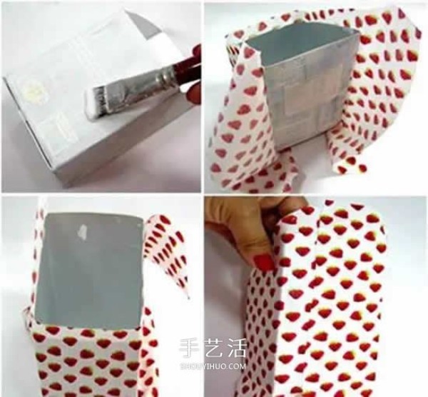 Milk carton handmade storage box simple milk carton waste recycling