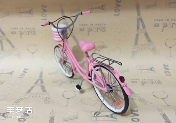 Mini bicycle method and illustration of handmade bicycle model making tutorial