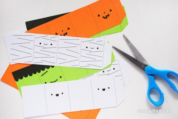 Halloween parent-child crafts: simple and fun DIY production of cardboard Jenga