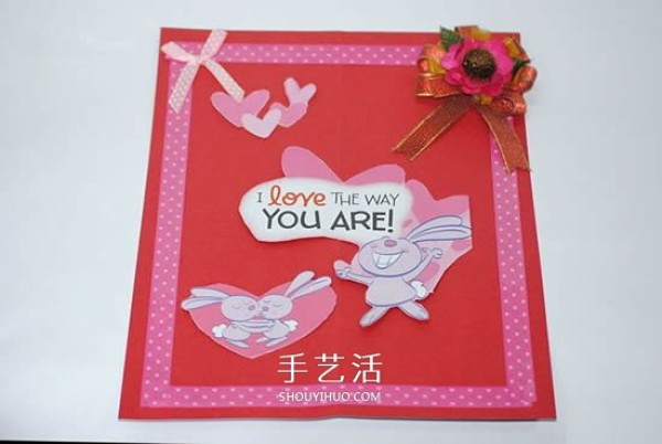 Cute and beautiful! Tutorial on how to make cartoon Valentines Day greeting cards