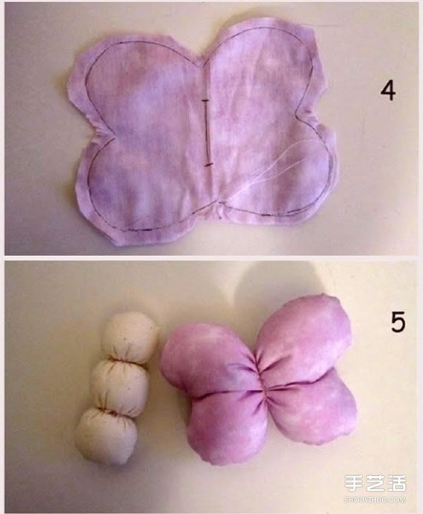 Non-woven butterfly baby makes cute fabric toy butterfly baby DIY