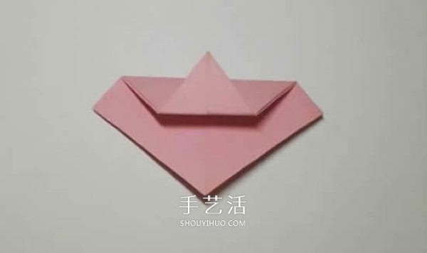 Christmas Origami Christmas Flower Illustration Steps for Folding a Flat Christmas Flower