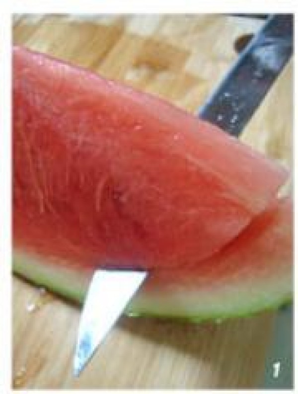 How to make watermelon + honeydew melon + apple + raisin + banana fruit platter