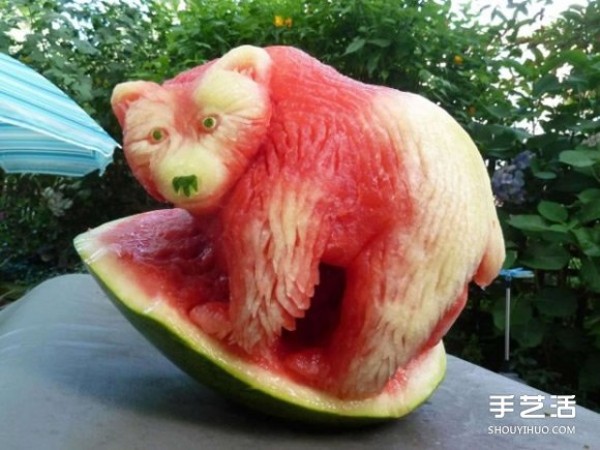 Creative watermelon carving pictures, melon carving and fruit carving works to appreciate