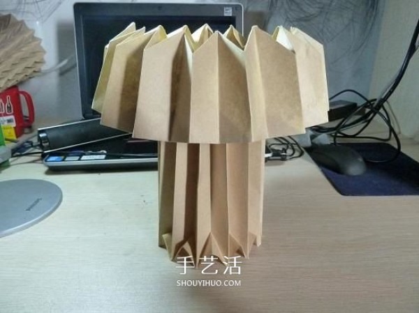 Creative paper lampshade origami method and beautiful lampshade folding diagram and diagram