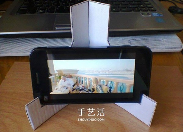 How to make a mobile phone holder out of a waste paper box, a simple way to make a mobile phone holder