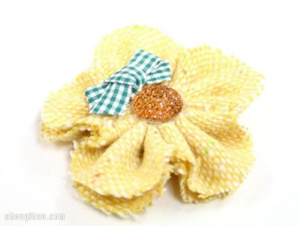 Cute and Sweet Fabric Flower Headband DIY Handmade Illustrated Tutorial