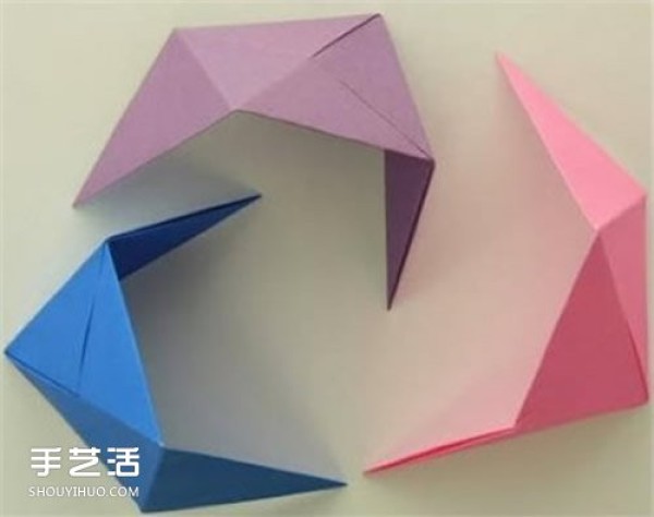 How to make Dragon Boat Festival paper rice dumplings, step-by-step picture of hand-made origami rice dumplings