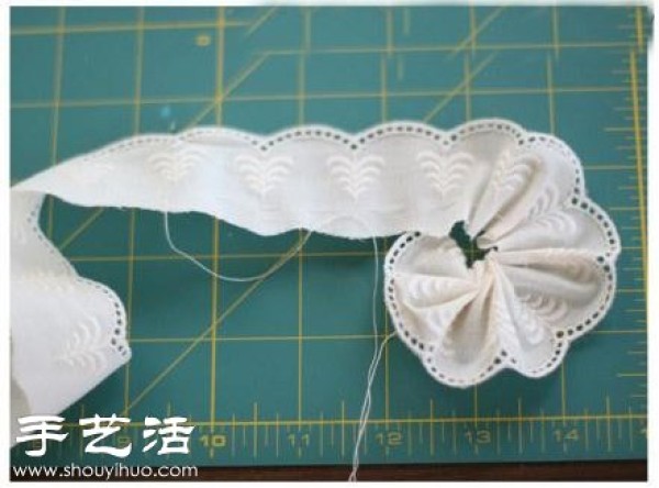 Tutorial on how to make beautiful lace headdress by hand