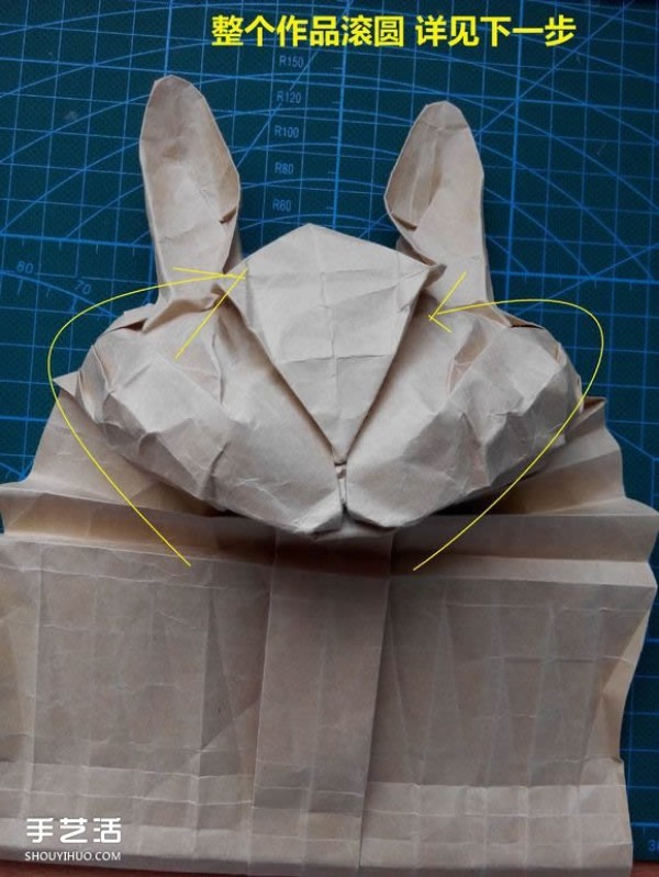 Origami Rabbit Head Detailed Steps Picture How to Fold a Complex 3D Rabbit Head