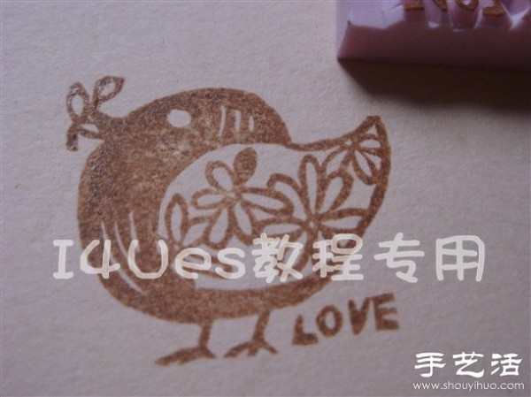 Super detailed hand-made bird pattern rubber stamp tutorial