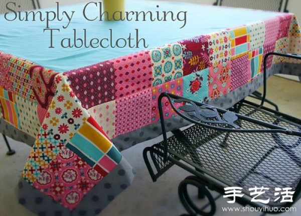 Beautiful patchwork tablecloth DIY tutorial