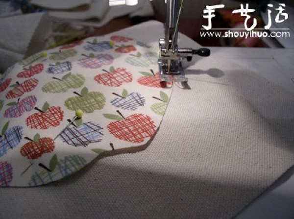 Handmade DIY cute floral patchwork shoulder bag