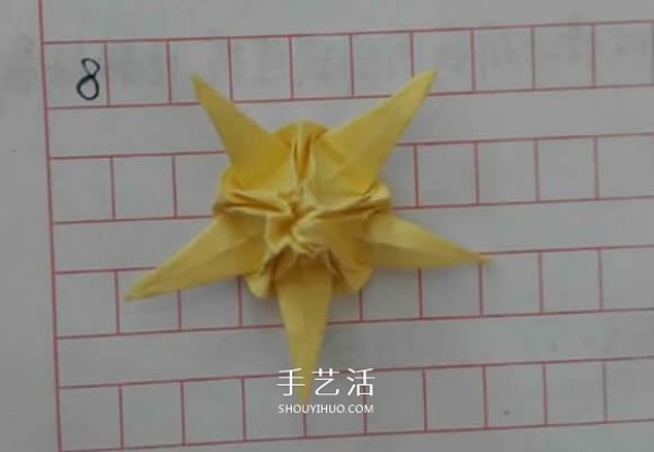 Five-petal Sato Rose Folding Illustration How to Fold Sato Rose Step by Step