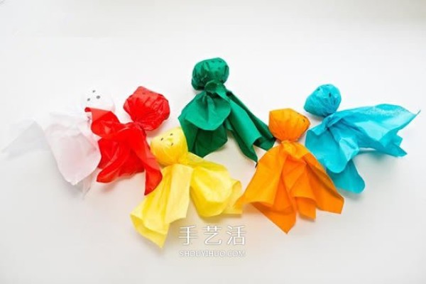 Halloween beautiful decoration DIY, use colored paper to make cute ghost dolls