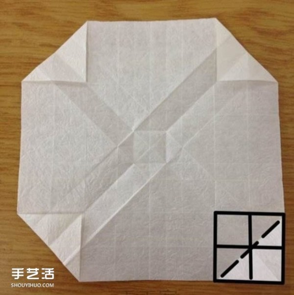 Super detailed illustration of how to fold Kawasaki rose, including flowers and receptacles