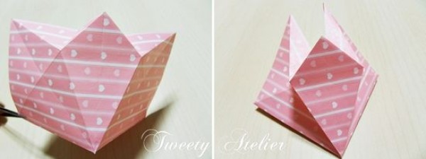 Triangle Bookmark Origami Method and Triangle Bookmark Illustrated Tutorial