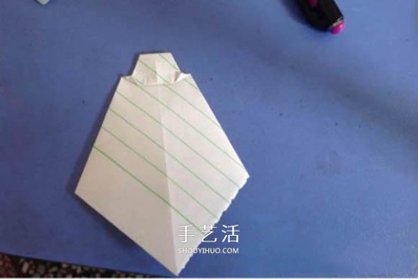 Creative paper box/paper basket origami illustration, shirt and tie is cute! 