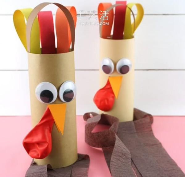 Tutorial on how to make a handmade Thanksgiving turkey windsock for children