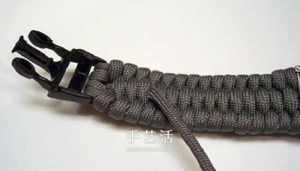 The weaving method of paracord watch strap and the illustration of weaving the watch strap with paracord