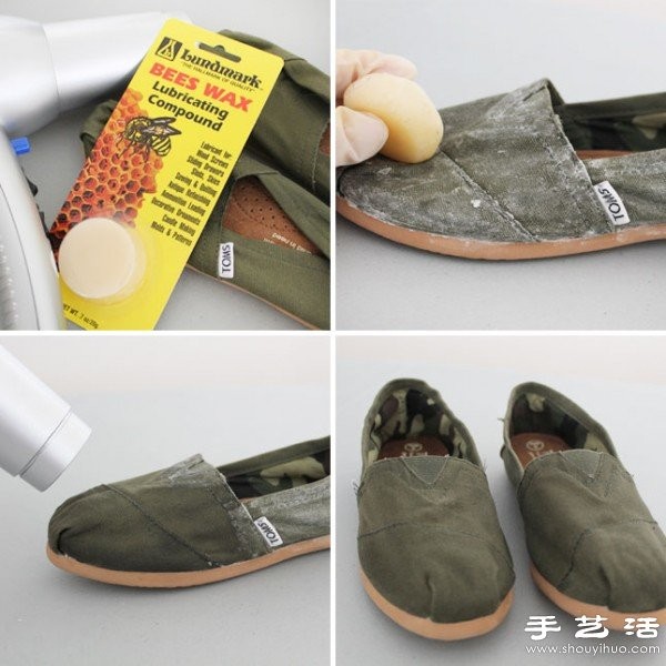 Canvas shoes can be transformed into DIY strong waterproof canvas shoes