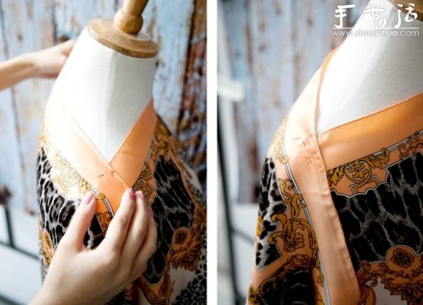 Handmade tutorial on DIY Turkish style skirt with scarf