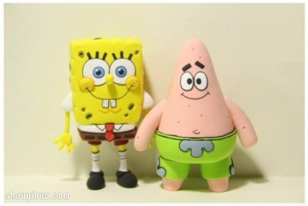 SpongeBob SquarePants Patrick Star Doll DIY Handmade Clay Polymer Clay