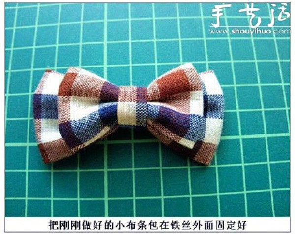 DIY plaid bow hairpin tutorial