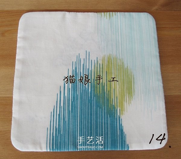 Non-woven fabrics make auspicious cloud table mats, fabric art handmade cloud table mats