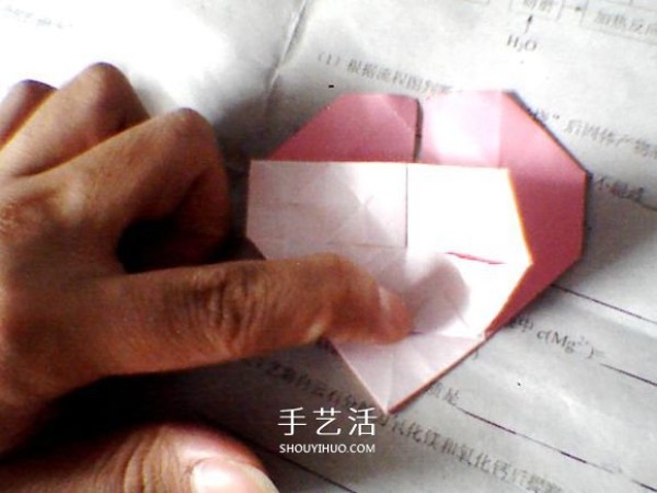 Illustrations on how to fold Valentines Day love origami with wings to make a perfect match