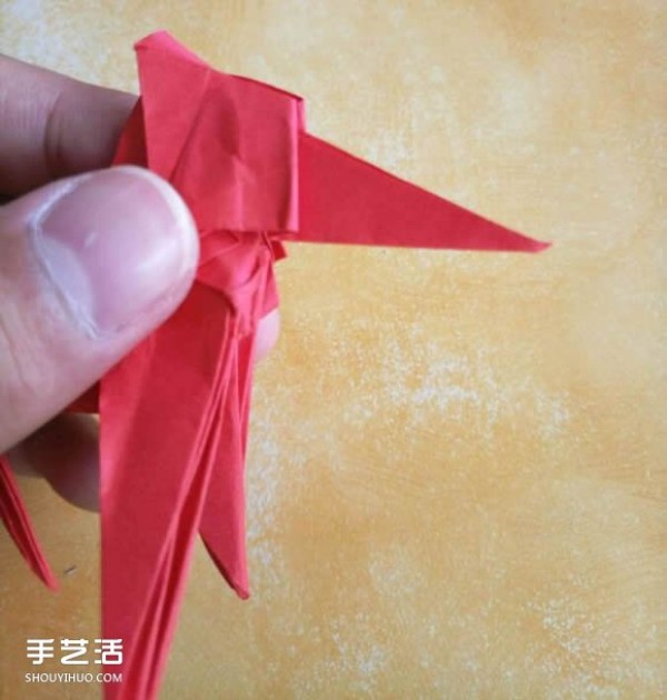 Super complex dog origami method illustrated with plastic surgery steps