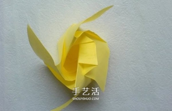 Detailed PT rose folding diagram and handmade PT rose origami tutorial