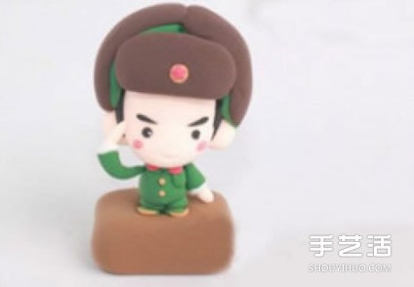 Clay Lei Feng Doll Handmade Q Version Uncle Lei Feng Clay DIY