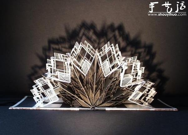 Ingrid Siliakus paper-cut model art work