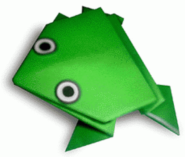 How to Origami a Jumping Frog