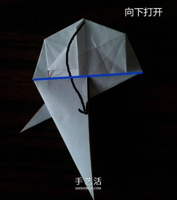 The origami method of complex small animal origami 3D squirrel with CP diagram