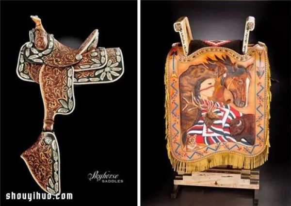 Appreciation of the leather-carved saddle artwork created by Lisa and Loren