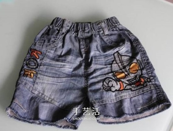 How to modify childrens jeans when babys pants are too short