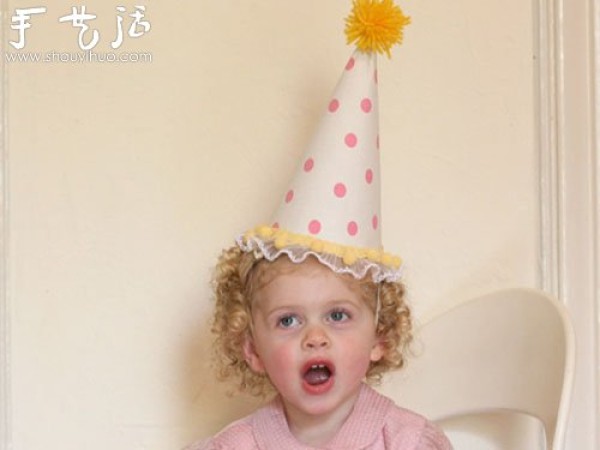 Party hats are cleverly transformed, DIY beautiful and durable fabric party hats