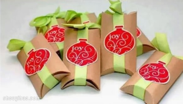 Using paper tube waste to make hand-made festive candy gift packaging boxes