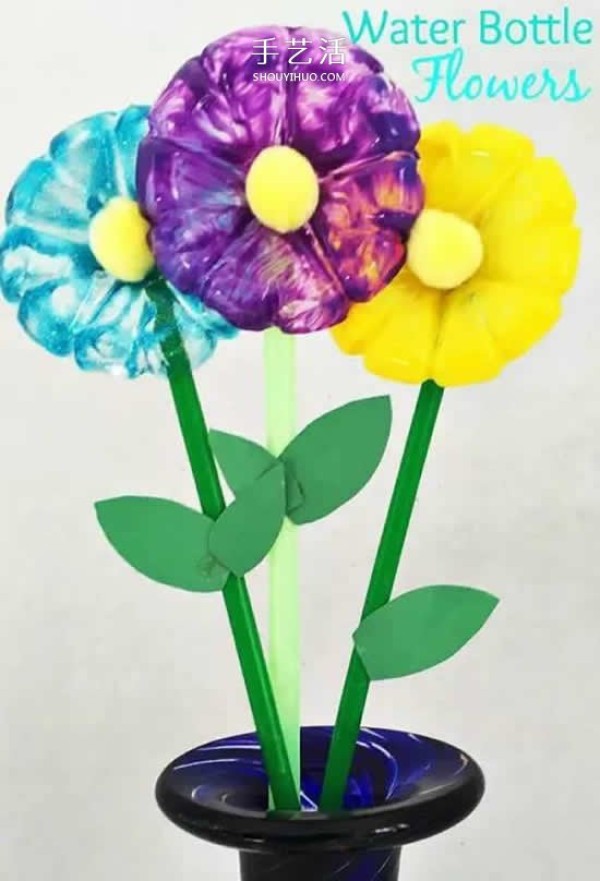 Tutorial on making flowers from mineral water bottles and making plastic flowers from the bottom of plastic bottles