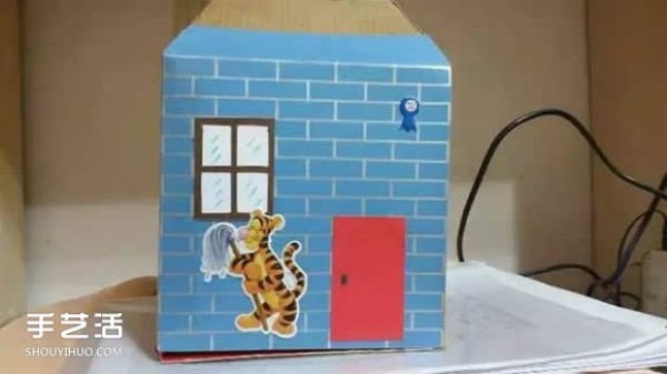 How to make a house from waste paper boxes, step by step for kindergarten to make a house from cardboard boxes