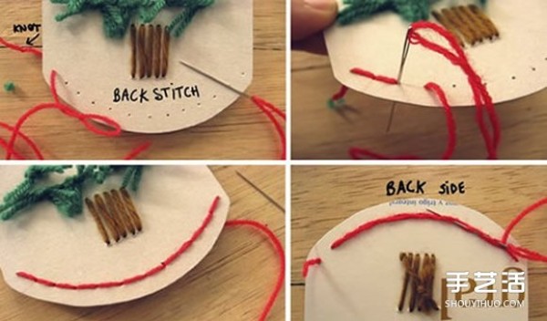 DIY method for handmade Christmas wall hangings and handmade Christmas wall hangings