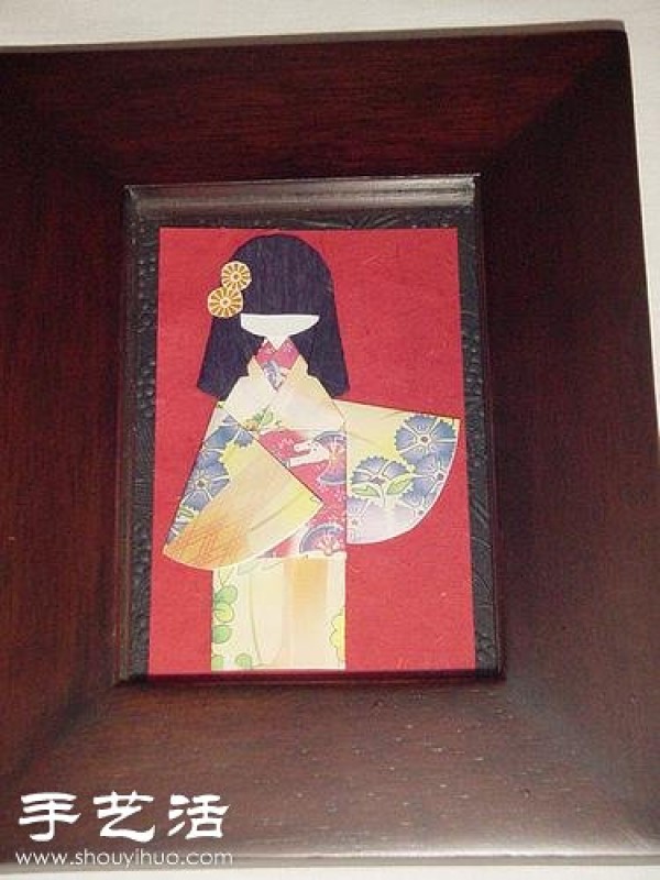 Japanese ethnic style kimono doll origami art