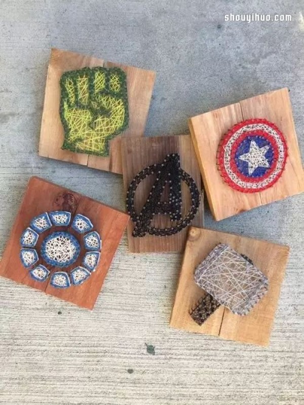 String Art art uses nails and threads to DIY decorative paintings