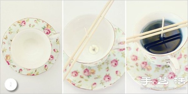 Handmade DIY Beautiful Teacup Candle Illustrated Tutorial