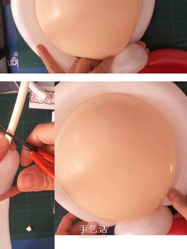 Christmas gift for children: How to make Santa Claus holding a balloon